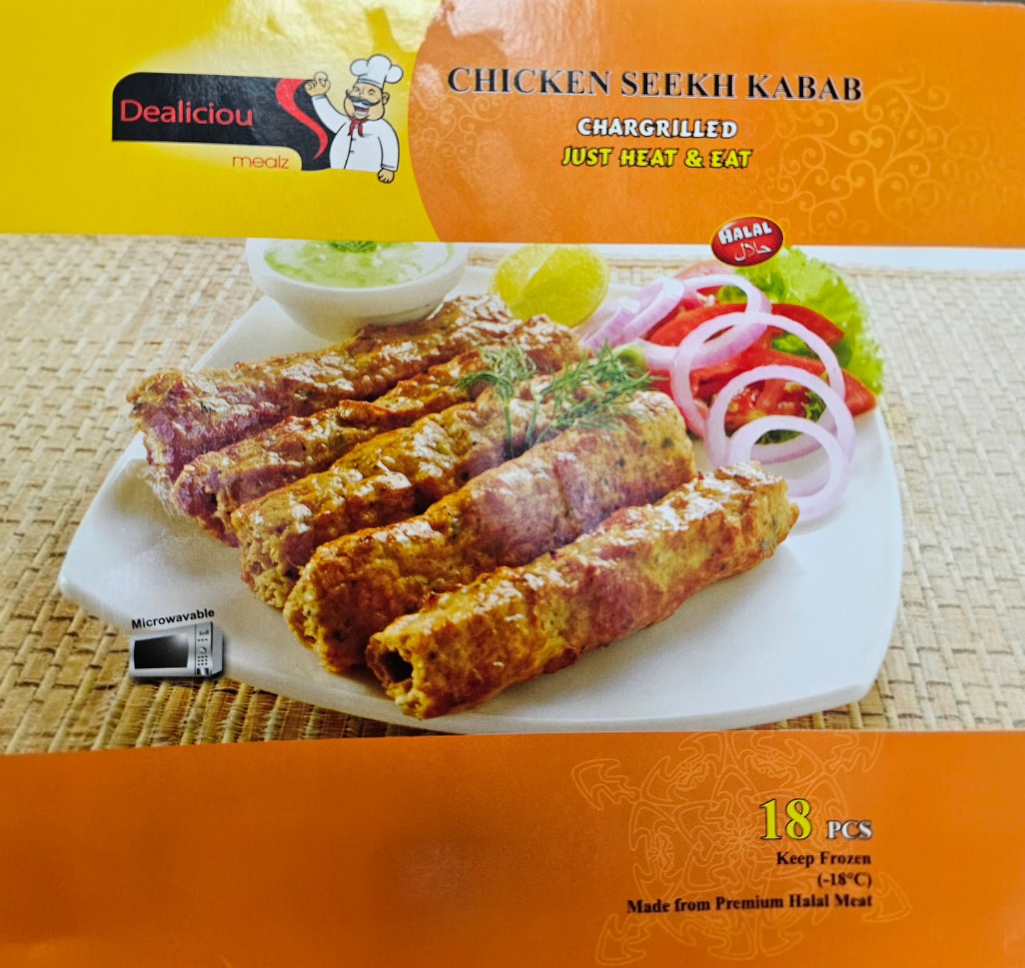 Dealiciou Mealz 18 Chicken Seekh Kebab