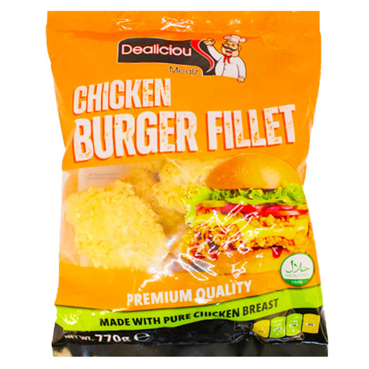 Dealicious Mealz Chicken Burger Fillet 770 g