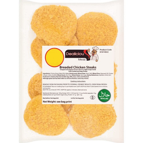 Dealicious Mealz Breaded Chicken Steaks 680 g