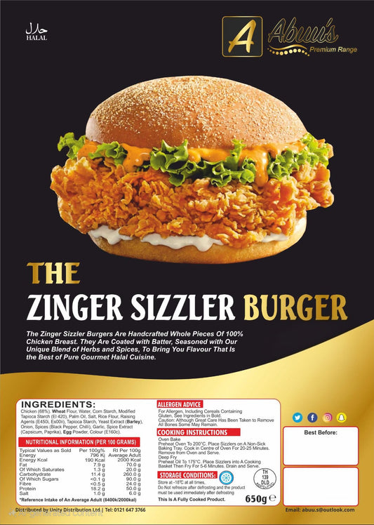 Zinger Sizzler Burger 550 g