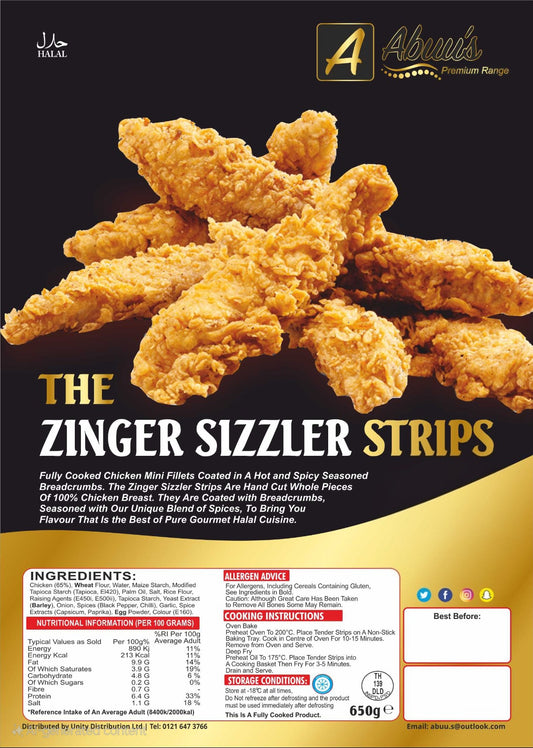 Zinger Sizzler Strips 550 g