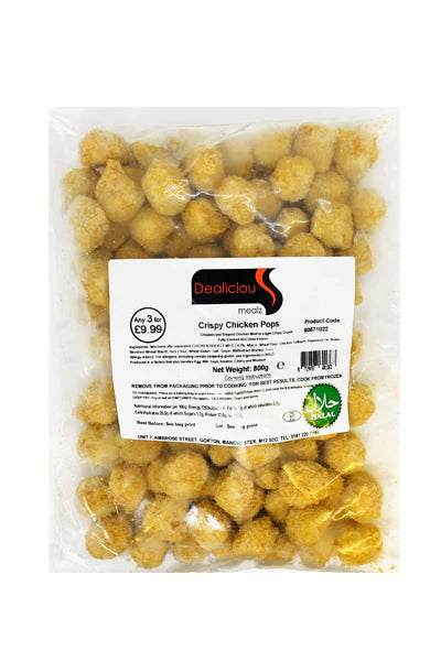 Dealicious Mealz Breaded Chicken Pops 680 g