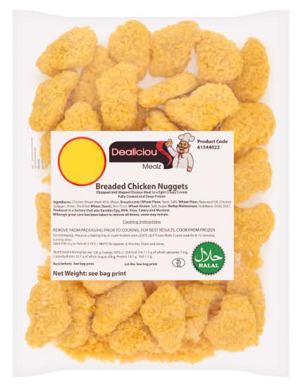 Dealicious Mealz Breaded Chicken Nuggets 680 g