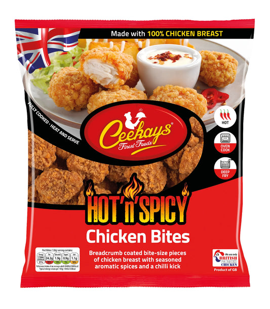 Ceekays Hot and Spicy Breaded Chicken Bites 500 g