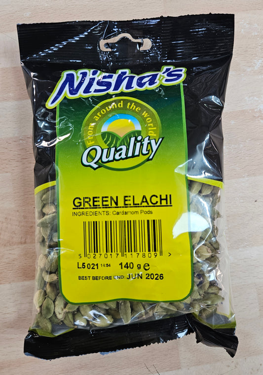 Nisha's Green Elaichi 140 g